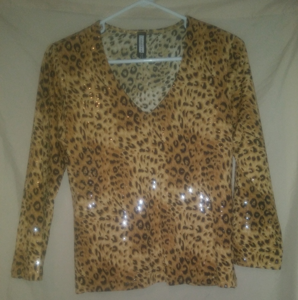 Forever 21 shimmery cheetah